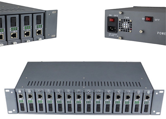 Fiber Optic Media Converter Rack Mount