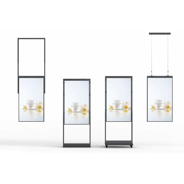 65 Inch Double Sided Digital Signage Display Outdoor Ultra Thin Frame