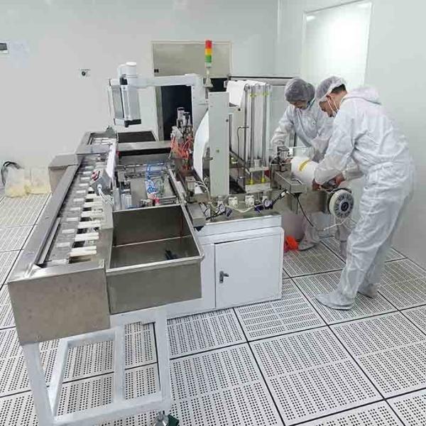 Servo Driven Surgical Glove Wrapping Machine For Paper Liner Wallet Pack