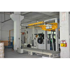 Buy cheap Automatic Packaging Vertical Pallet Strapping Machine PP/ PET Strap Material product