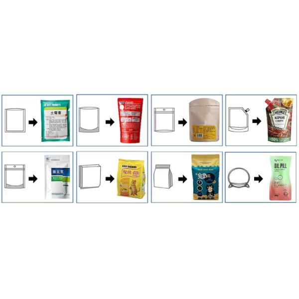 Power Supply 380V Pouch Packaging Machine High Speed Timely Delivery