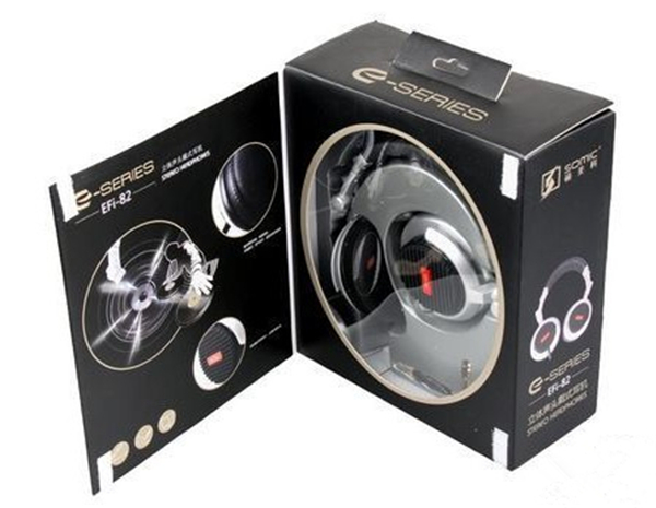 Custom Printed Paper Electronic Packaging Book Style Recycled Box With Logo