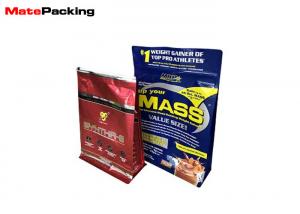 Buy cheap 1kg Flat Bottom Food Grade Stand Up Pouches For Whey Protein Powder product