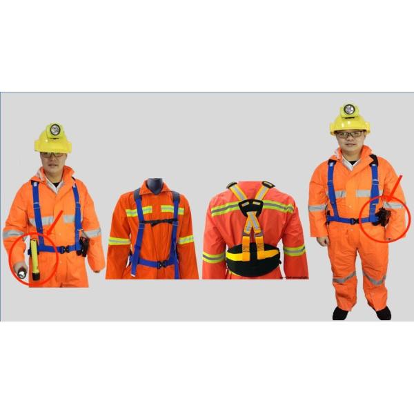 Safety Underground Mining Belts Tool Nylon With Shoulder Back Waist Support