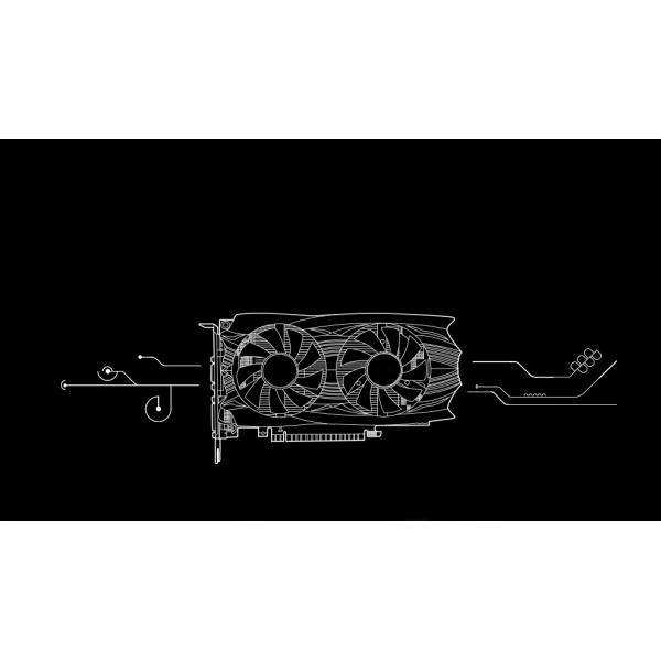240 * 120 mm Computer Graphics Card , Black 4GB DDR5 Desktop Graphics Card