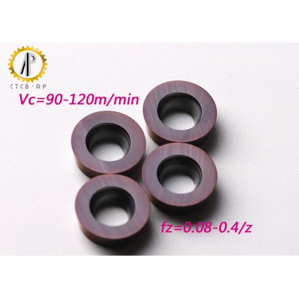 Hard Alloy R5 Milling Round Tungsten Carbide Inserts RPMW1003MO Wear Resistant
