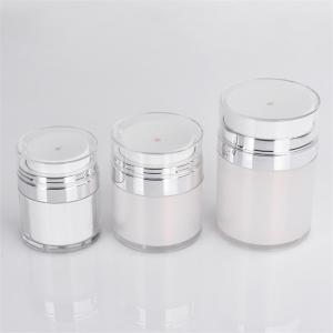Buy cheap White Eco Friendly Airless Cosmetic Bottle Packaging Refillable Skincare 50ml product