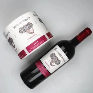 Buy cheap Red Wine Label Stickers Gold Foil Embossed Foil Labels Paper Personalised product