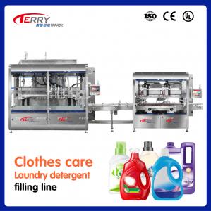 China 3000×1400×2800mm Dishwashing Liquid Detergent Filling Machine 1-5L on sale