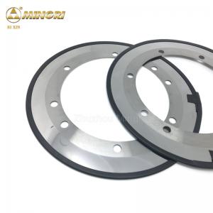China Mirror Polished Cemented Tungsten Carbide Tools Circle Disc Cutter Blade For Cutting Paper on sale