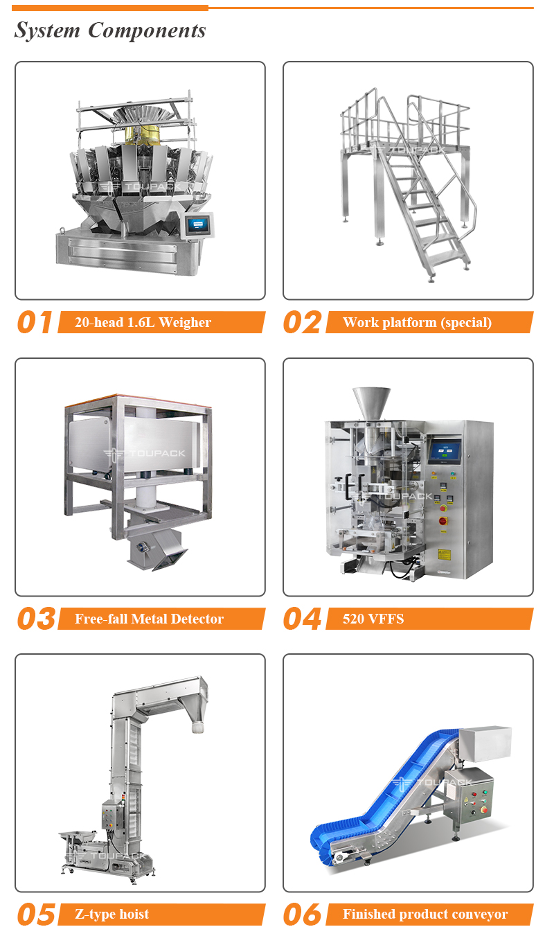 Automatic Cassava Chips Packaging Machine 60-100BPM 220V