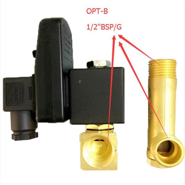 220V High Pressure Solenoid Valve For Air Compressor 0.5-45 Mins Timer Interval