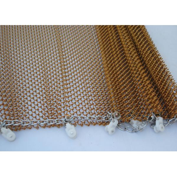 1mm Architectural Metal Mesh Curtain Room Dividers Partition Separator