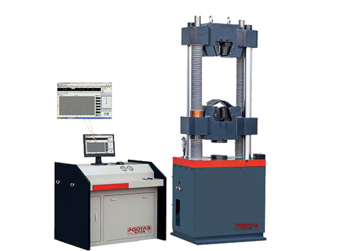 600KN Hydraulic Universal Testing Machine , Flat Round Specimens Tensile