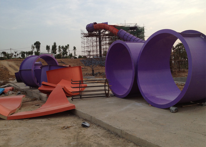 Boomerang Custom Water Slides Commercial Water Park Equipment For Adults