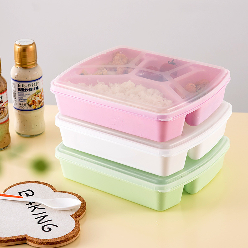 Buy cheap 1280ml Reusable Bento Lunch Box 4 Compartments product
