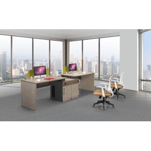 Buy cheap Melamine Office Furniture Partition System , Wooden Workstation Desk Waterproof product
