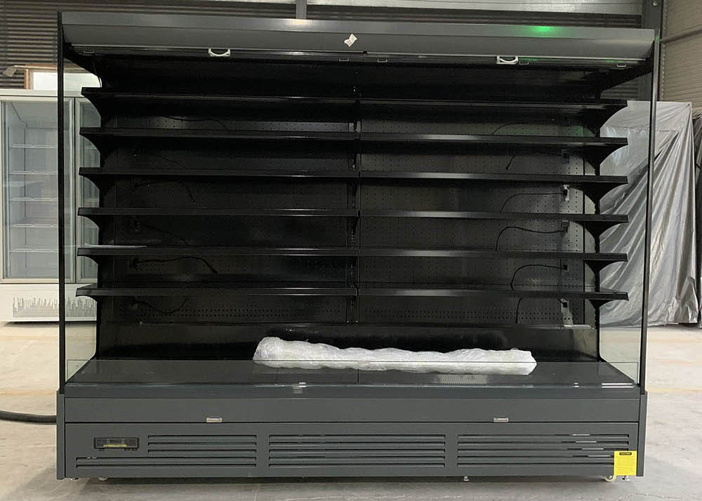 AUTOMATIC DEFROST 6-FT PLUG-IN OPEN-CASE CHILLER BLACK