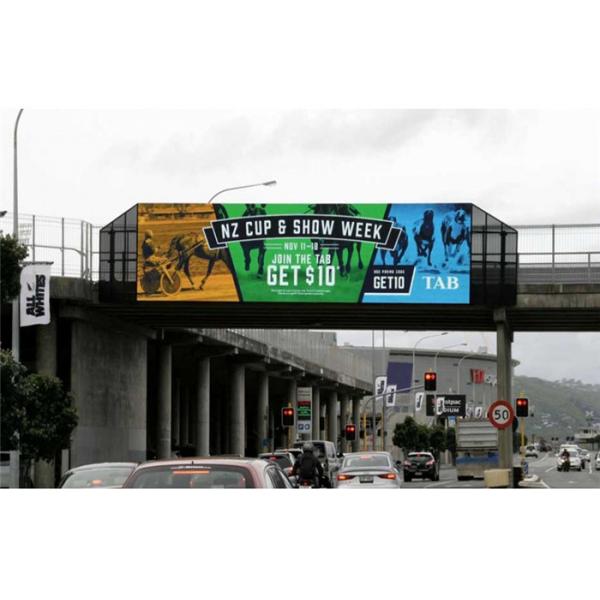 High Resolution P10mm Outdoor Fixed LED Display With Strong Cabinet 9-400m View Distance