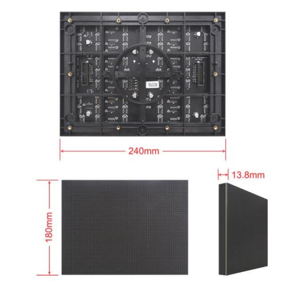 High resolution Indoor Fixed LED Display 240*180mm Module size noiseless design