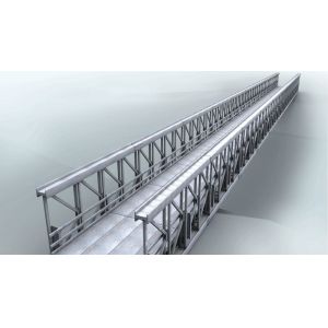 Buy cheap Delta Assembly Modular Steel Bridge Double Lane With Concrete Deck product