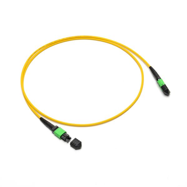 OM3 / OM4 Fiber Optic Patch Cord , MPO Fiber Cable 3mm For CATV