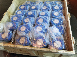 Ductile Iron Butterfly Valve Gear Box Blue Black Worm Gearbox For Butterfly Valve