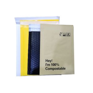 China Eco Friendly ISO9001 Kraft Paper Bubble Mailers Biodegradable on sale