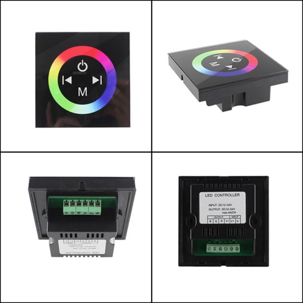 86 Type LED Strip Dimmer Controller With Full Touch Glass Panel