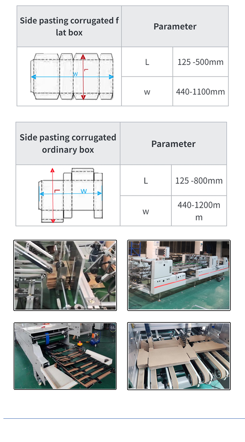 Machinery Hardware Automatic Folder Gluing Machine for Corrugated Carton Cardboard Box
