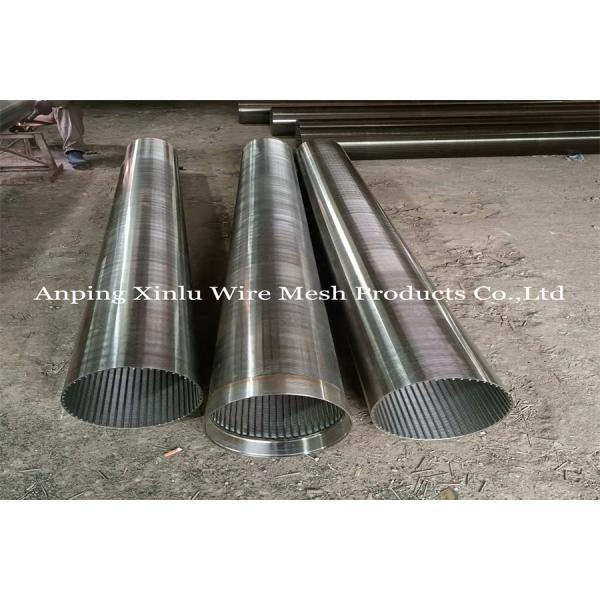 Corrosion Resistant 304L 316L Metal Mesh Screen Pipe Threaded Wedge Wire Tube 10ft Length