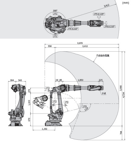 Pick And Place Robot For Sale BX200X Kawasaki Robot Arm Six Axis