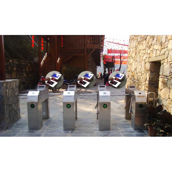 Automatic Barcode / Qr Code Turnstile Ticket Management Systems For Tourist Area , Museum , Cinema Entrance