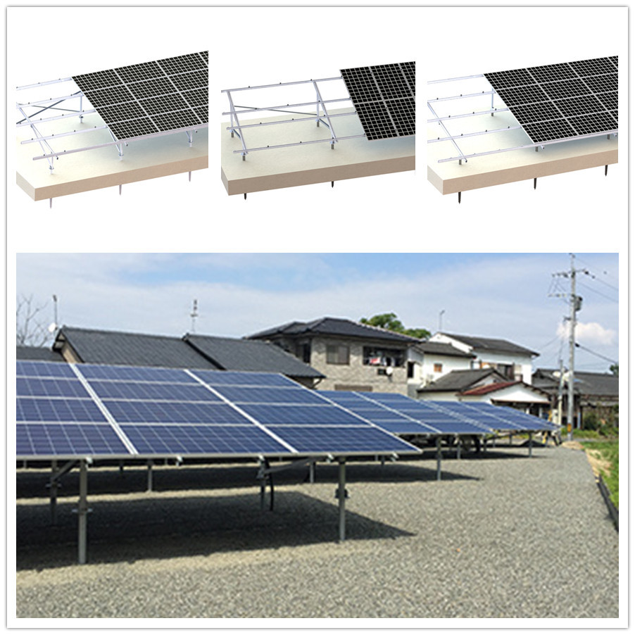 Buy cheap Aluminum Photovoltaic Ground Mounted Solar Structure Flat Land Racking System product