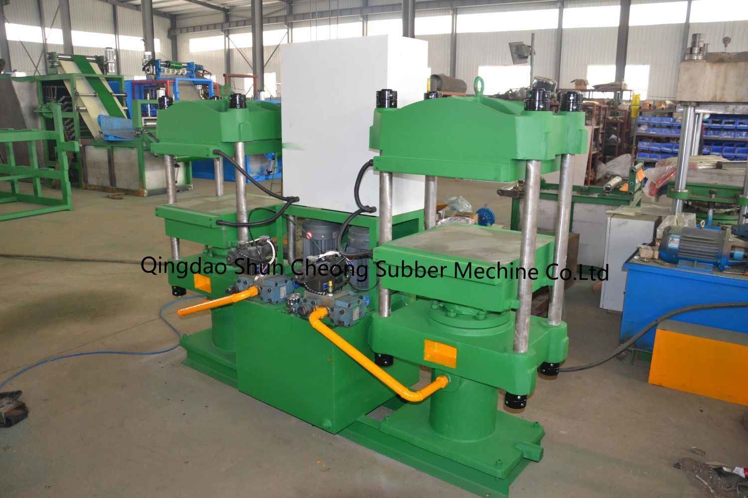 300 Ton Duplex Curing Press / Twin Rubber Vulcanizing Press