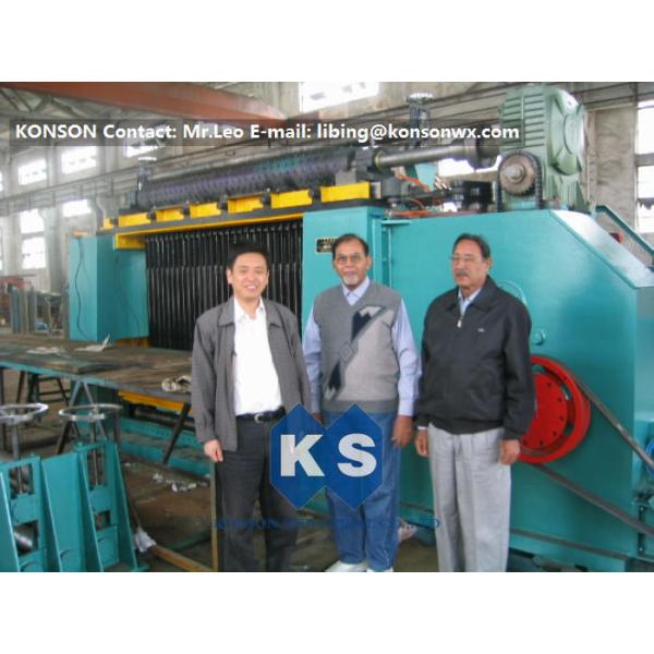 Double Rack Drive Gabion Machine / Hexagonal Wire Mesh Machine