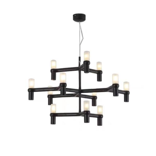 Large LED Chandelier Luxury Living Room Hanging Light