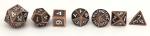 Multipurpose Small Metal Dice , Odorless Mini Polyhedral Dice Set