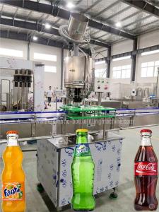Buy cheap 1000BPH Linear Carbonated Drink Filling Machine , Glass Bottle Filler product