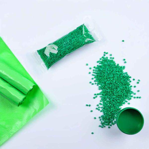 PP PET Food Packaging Film Fluorescent Masterbatch Granules Grass Green