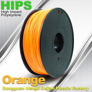Buy cheap Markerbot , Cubify 3D Printing Materials HIPS Filament 1.75mm / 3.0mm Orange Color product