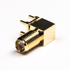 17mm RF Coaxial Connector Female Sma Coaxial Connector Right Angle