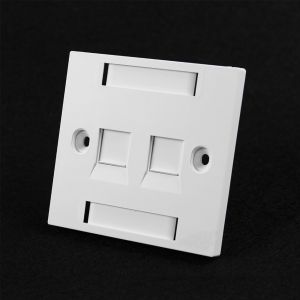 Buy cheap 2 Port Telephone / Workstation Ethernet Faceplate product