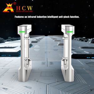 HCW Turnstile Swing Gate Controlled Access Train Station Facial Recognition