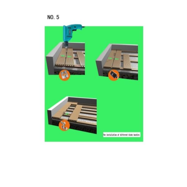 Anti Slip Composite WPC Decking Lightweight 140*23mm Fireproof