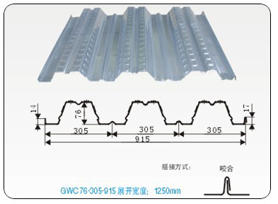 Steel Sheet Floor Deck Tile Roll Forming Machine / Metal Deck Roll Forming Machine