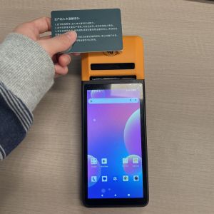 Orange Android12/13 Handheld Pos Touchscreen Five Point Capacitive