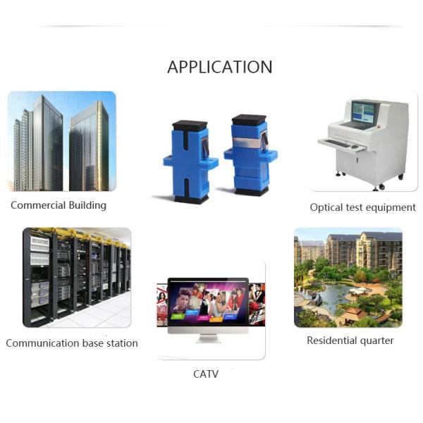 flangeless green SC/APC SM simplex fiber otical adapter