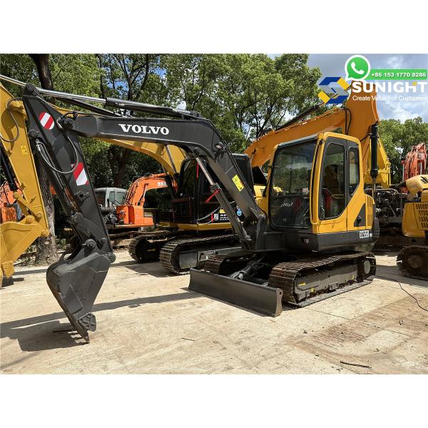 5 Ton 6 Ton Excavator Used Volvo Ec55 Ec55blc Mini Small Excavator Cheap Mini Excavator