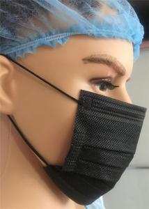 Buy cheap Black Disposable Earloop Face Mask , Chemical Protective Face Medical Mask product